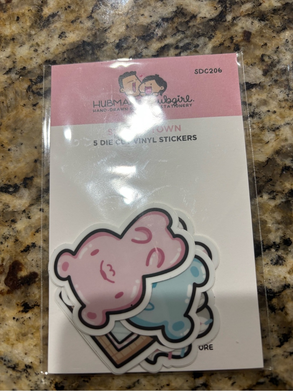 Hubman Chubgirl Sweets Town – 5 Vinyl Stickers NWT